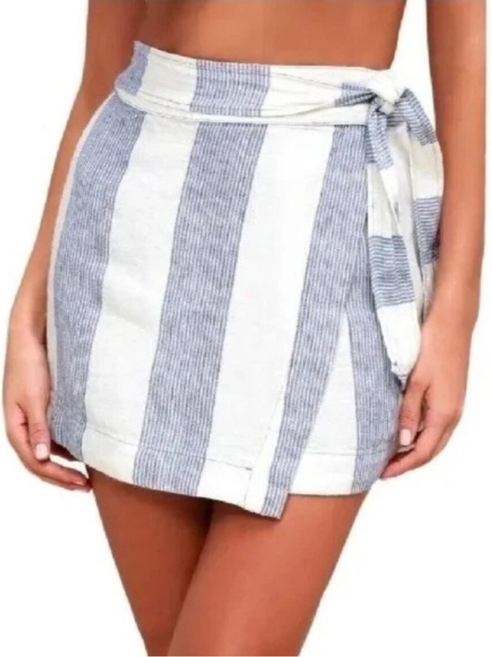 Free People Uptown Days Linen Skirt